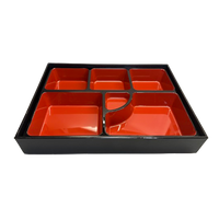 Bentobox (rot-schwarz, 36 x 27 x 7 cm)