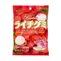 Kasugai Fruity & Soft Lychee Gummy Candy Glutenfrei (102g)
