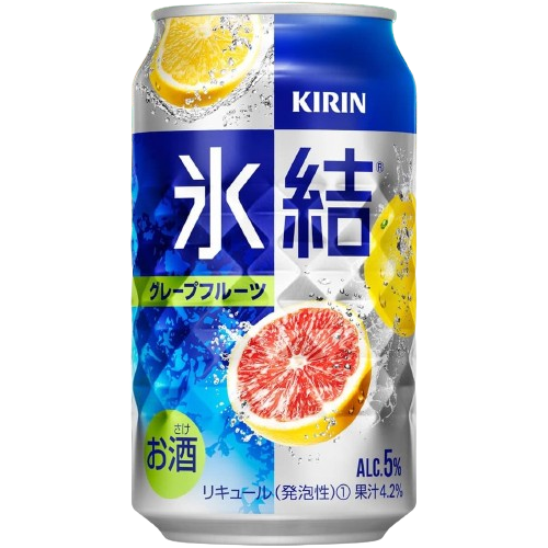 Chūhai Hyoketsu Grapefruits, Kirin <BR>(350ml 5%vol)