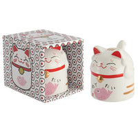 Kawaii Lucky Katze Becher mit Box, Pink (350ml)