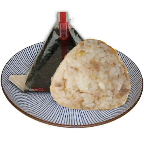 Onigiri mit Thunfisch<br>Reisbällchen mit gekocht Thunfisch m. Mayo<br>pro Stück