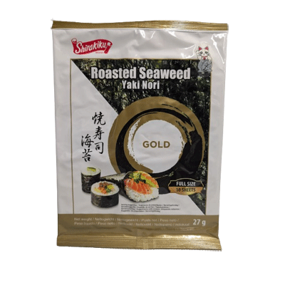 Seetang für Sushi, Shirakiku Yaki Nori Gold (27g)