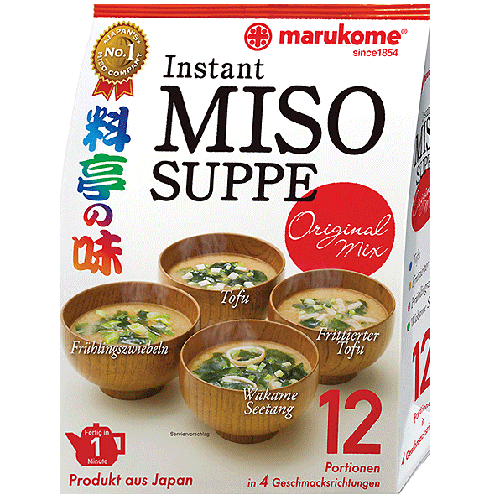 Instant Miso Suppe Marukome ORIGINAL MIX (225,9g) 12 Port.