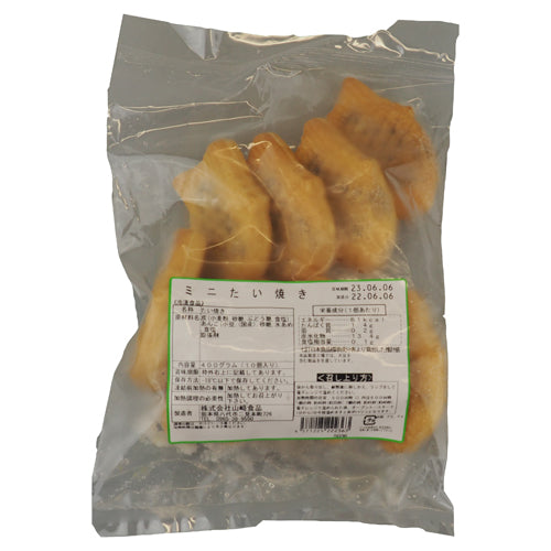 Fischform-Waffel mit roten Bohnen, tiefgefroren - Mini Taiyaki, Yamazaki (400g = 10x40g)