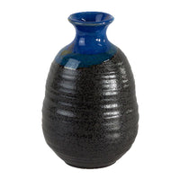 Sake Karaffe, porzellan schwarz-blau<br>(7,5 x 12,0 cm)