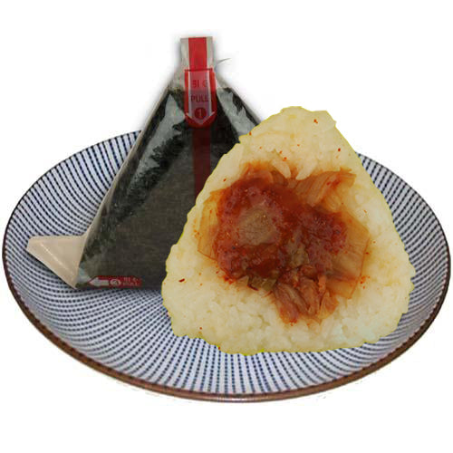 Onigiri mit Kimchi<br>Eingelegter Chinakohl, VEGAN<br>pro Stück